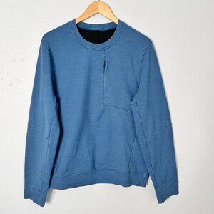 Lululemon Sojourn Long Sleeve Crew Neck Tshirt Blue Medium Men's